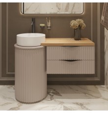 Тумба с раковиной STWORKI Lotus 107 white