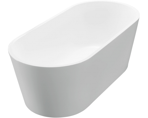 Акриловая ванна BelBagno BB71-1800-W0 180x80 см, отдельностоящая, овальная, с ножками, с донным клапаном