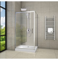 Душевой уголок Ceruttispa Gloria 120 120x80, профиль хром