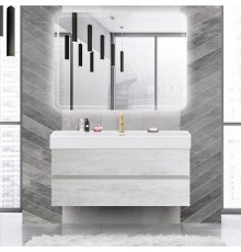 Мебель для ванной комнаты Cezares Molveno 46 120 legno bianco, с раковиной Cezares CZR-MIL-120-LVB