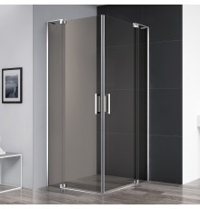 Душевой уголок Cezares Slider AH 2 80/90-90/100 BR Cr профиль хром, стекло бронза
