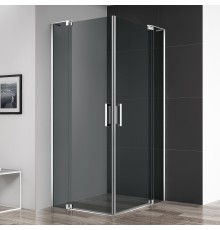 Душевой уголок Cezares Slider A 2 90/100 Grigio Cr профиль хром, стекло серое