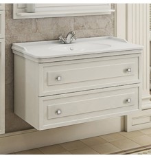 Тумба с раковиной Comforty Феррара 100 подвесная, белая