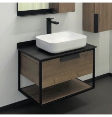 Тумба с раковиной Comforty Кёльн 75, дуб темный