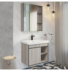 Мебель для ванной комнаты Comforty Вена 70 подвесная, дуб дымчатый