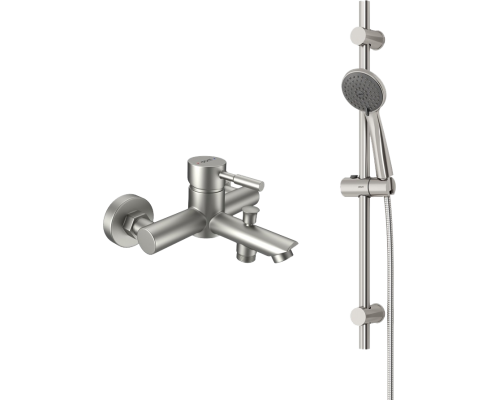 Смеситель для ванны с душем Dorff Logic New D0103030SS с душевым гарнитуром