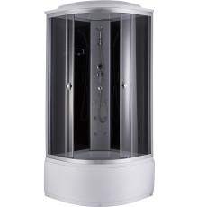 Душевая кабина Niagara NG-2508-14G х220 90х90 тонированные стёкла, с высоким поддоном, с сиденьем