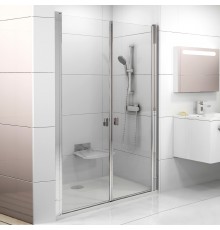 Душевая дверь в нишу Ravak Chrome CSDL2-120 Transparent, профиль блестящий