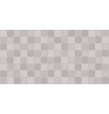 Декор Creto Mono Quadra smoke глянцевый 30x60, серый