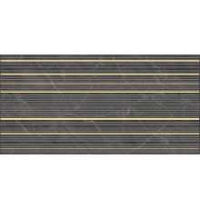 Декор Laparet Olimpus Race глянцевый 25х50 черный