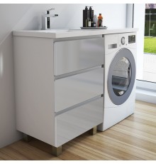 Тумба с раковиной Эстет Dallas Luxe 100 L напольная, 3 ящика