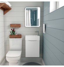 Мебель для ванной комнаты Art Max Liberty R, 40, подвесная, Bianco Lucido