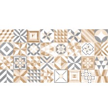 Плитка настенная Global Tile Marmaris GT129VG матовая 50x25 белая, пэчворк