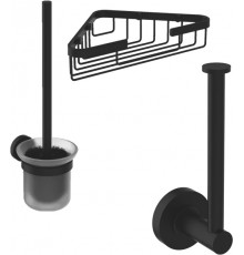 Набор Ideal Standard IOM I1001PR Держатель для запасных рулонов + Ершик + Полка, silk black