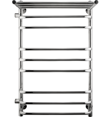 Полотенцесушитель водяной Indigo Brace LBCW80-50PL-б/п-60 с полкой, серебристый