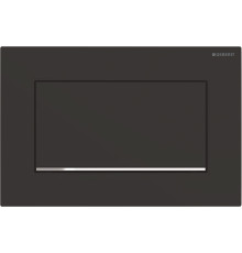 Кнопка смыва Geberit Sigma 30 115.893.14.1 черная матовая, хром глянцевый
