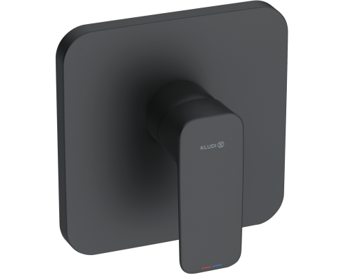 Смеситель для душа Kludi Pure Style 406553975 черный матовый, с внутренней частью 88011