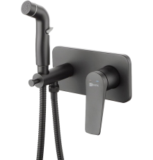 Гигиенический душ Lemark Bronx LM3720BL со смесителем, С ВНУТРЕННЕЙ ЧАСТЬЮ, черный