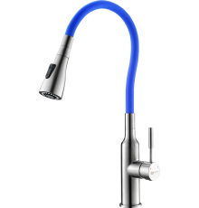 Смеситель для кухни Lemark Expert LM5082S-Blue с гибким изливом