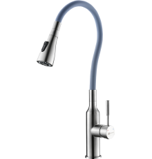 Смеситель для кухни Lemark Expert LM5082S-Gray с гибким изливом