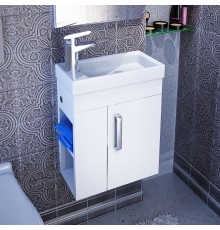 Тумба с раковиной IDDIS Torr 40 L подвесная, белая