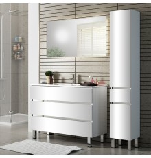 Мебель для ванной комнаты Sanvit Кубэ -3 100 белый глянец