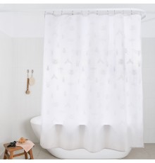 Штора для ванной Moroshka Buzz Fauna 927-301-02 белая
