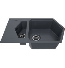 Мойка кухонная KitKraken Pond Pond Graphite темно-серая