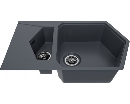 Мойка кухонная KitKraken Pond Pond Graphite темно-серая