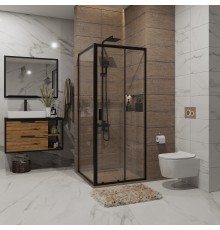 Душевой уголок Niagara Nova NG-82-9AB-A90B 90x90, квадратный, черный
