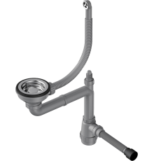 Сифон для мойки Omoikiri WK-1-R-IN нержавеющая сталь