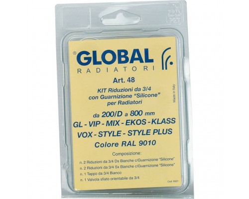 Присоединительный набор Global KIT 3/4 для радиатора A048KIT3/410 (A048KIT3/410) Присоединительный набор Global KIT 3/4 для радиатора A048KIT3/410 (A048KIT3/410)