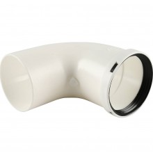 Отвод Baxi KHG 90°, Ду 80 мм, полипропиленовый, НТ KHG71405921- (KHG71405921-)