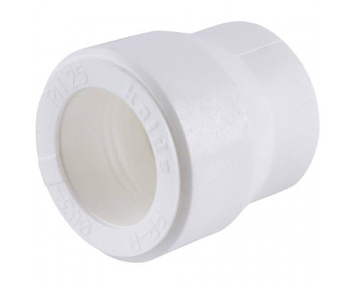 Муфта переходная Kalde 63x32 для полипропиленовых труб под сварку (цвет белый) (3212-rdc-633200)