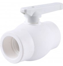 Кран шаровой Kalde d=40 для полипропиленовых труб под сварку (цвет белый) (3242-vlb-400003)