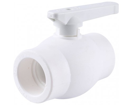 Кран шаровой Kalde d=40 для полипропиленовых труб под сварку (цвет белый) (3242-vlb-400003)