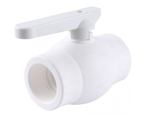 Кран шаровой Kalde d=40 для полипропиленовых труб под сварку (цвет белый) (3242-vlb-400003)