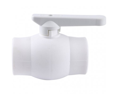 Кран шаровой Kalde d=40 для полипропиленовых труб под сварку (цвет белый) (3242-vlb-400003)