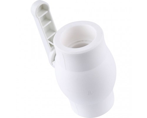 Кран шаровой Kalde d=40 для полипропиленовых труб под сварку (цвет белый) (3242-vlb-400003)