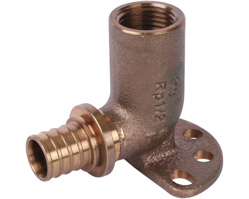 *14563721001(13661131001) REHAU RAUTITAN Угольник настенный с внутр. резьбой 20-Rp 1/2 длинный, 59 мм RX+ для труб из сшитого полиэтилена аксиальный (14563721001)