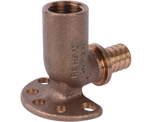 *14563721001(13661131001) REHAU RAUTITAN Угольник настенный с внутр. резьбой 20-Rp 1/2 длинный, 59 мм RX+ для труб из сшитого полиэтилена аксиальный (14563721001)