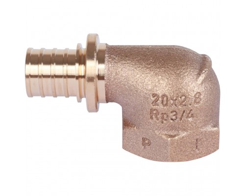 Угольник-переходник REHAU RAUTITAN с внутренней резьбой 20-Rp 3/4 RX+ для труб из сшитого полиэтилена аксиальный (14563561001)
