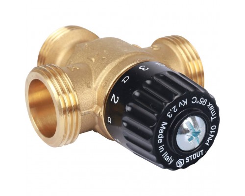 Термостатический смесительный клапан для систем отопления и ГВС STOUT 30-65°С KV 2,3 SVM-0125-236525 (SVM-0125-236525)