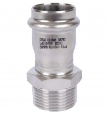 Sanha  9243G пресс-фит. нерж.сталь, ниппель перех.ВПр-НР, 28x1 (69243G281)