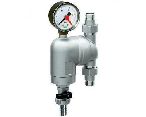 Фильтр с поворотным соединением FAR 3/4 НР-НР, сетка 100 мкм с манометром (FA 39A4 34100)