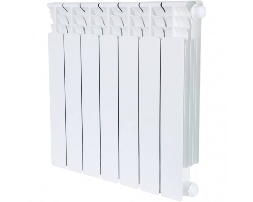 Радиатор биметаллический STOUT Space 500 7 секций нижнее правое подключение RAL9016 SRB-0320-050007 (SRB-0320-050007)