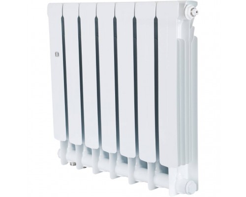 Радиатор биметаллический STOUT Space 500 7 секций нижнее правое подключение RAL9016 SRB-0320-050007 (SRB-0320-050007)