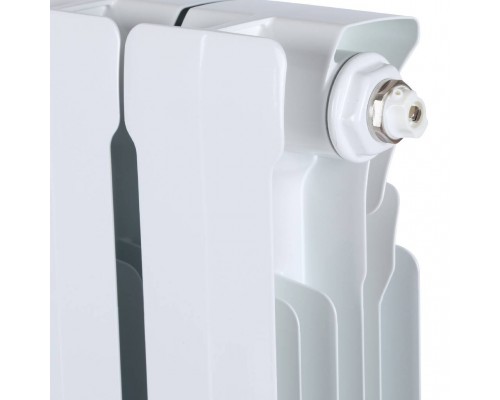 Радиатор биметаллический STOUT Space 500 7 секций нижнее правое подключение RAL9016 SRB-0320-050007 (SRB-0320-050007)