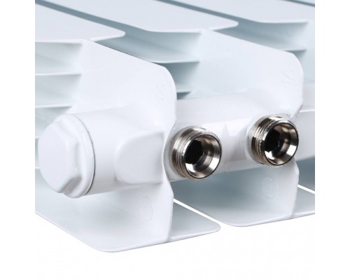 Радиатор биметаллический STOUT Space 500 7 секций нижнее правое подключение RAL9016 SRB-0320-050007 (SRB-0320-050007)