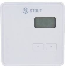 Проводной комнатный регулятор STOUT R-10b, белый STE-0101-010001 (STE-0101-010001)